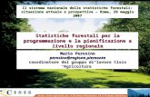 Statistiche forestali per la programmazione e la pianificazione a livello regionale Mario Perosino perosino@regione.piemonte coordinatore del gruppo di.