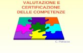 VALUTAZIONE E CERTIFICAZIONE DELLE COMPETENZE C. Petracca.