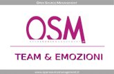 TEAM & EMOZIONI  O PEN S OURCE M ANAGEMENT.