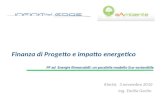 Finanza di Progetto e impatto energetico PF ed Energie Rinnovabili: un possibile modello Eco-sostenibile Rimini, 3 novembre 2010 Ing. Emilia Garito.