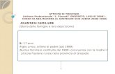ATTIVITÀ DI TIROCINIO (Istituto Professionale L. Einaudi GROSSETO, LUGLIO 2009) – CORSO DI ABILITAZIONE AL SOSTEGNO SSIS (SIENA 2008/ 2009) ANAMNESI FAMILIARE.