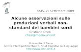SSIS, 29 Settembre 2009 Cristiano Chesi chesi@media.unisi.it Università di Siena Centro Interdipartimentale di Studi Cognitivi sul Linguaggio .
