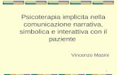 1 Psicoterapia implicita nella comunicazione narrativa, simbolica e interattiva con il paziente Vincenzo Masini.