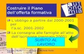 Formia, 05.05.2000 A cura di Michele Tortorici1 Costruire il Piano dellofferta formativa Lobbligo a partire dal 2000-2001 per la.sc. 2001-2002 La consegna.