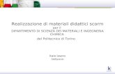 Realizzazione di materiali didattici scorm per il DIPARTIMENTO DI SCIENZA DEI MATERIALI E INGEGNERIA CHIMICA del Politecnico di Torino Italo losero linKomm.
