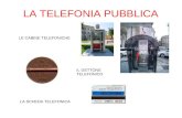 LA TELEFONIA PUBBLICA LE CABINE TELEFONICHE LA SCHEDA TELEFONICA IL GETTONE TELEFONICO