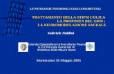 TRATTAMENTO DELLA STIPSI COLICA LA PROPOSTA DEL GINS : LA NEUROMODULAZIONE SACRALE Gabriele Naldini LE PATOLOGIE FUNZIONALI COLO-ANO-RETTALI Montecatini.