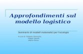 Approfondimenti sul modello logistico Seminario di modelli matematici per lecologia A cura di Roberto Demontis, Filippo Garelli, Marco Rizzo.