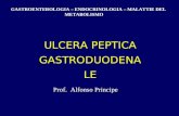 ULCERA PEPTICA GASTRODUODENALE Prof. Alfonso Principe GASTROENTEROLOGIA – ENDOCRINOLOGIA – MALATTIE DEL METABOLISMO.