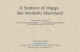 Il Settore di Higgs del Modello Standard Università di Padova Corso Fisica Subnucleare - II anno laurea specialistica Simonetto/Dorigo, AA 2007/08 Tommaso.
