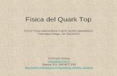 Fisica del Quark Top Corso Fisica Subnucleare II anno laurea specialistica Tommaso Dorigo, AA 2010/2011 Tommaso Dorigo dorigo@pd.infn.it Stanza 3L0, 049-8277230.