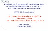 Riunione per la proposta di costituzione della Associazione Temporaneo di Scopo (ATS) per l Italian Grid Infrastructure (IGI) MIUR, 23 Gennaio 2006 La.