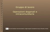 Ordine dei Dottori Commercialisti e degli Esperti Contabili di Ivrea, Pinerolo, Torino Gruppo di lavoro Operazioni doganali e intracomunitarie.