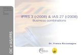 1 Ottobre-novembre 2010 OIC e IAS/IFRS Dr. Franco Riccomagno Ottobre- novembre 2010 OIC e IAS/IFRS IFRS 3 (r2008) & IAS 27 (r2008) Business combinations