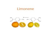 Limonene. Il limonene è un metabolita secondario, presente in natura in numerose specie vegetali, in particolare nella buccia di limoni e agrumi. La molecola.
