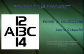 VEDERE È GIÀ PENSARE FORME E COGNIZIONE Laura Catastini Centro Ricerca e Formazione Universit à Roma Tor Vergata 12-01-2011.