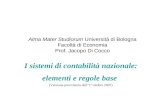 Alma Mater Studiorum Università di Bologna Facoltà di Economia Prof. Jacopo Di Cocco I sistemi di contabilità nazionale: elementi e regole base (Versione.