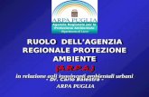 - Dipartimento di Lecce- Agenzia Regionale per la Protezione Ambientale RUOLO DELLAGENZIA REGIONALE PROTEZIONE AMBIENTE(A.R.P.A.) in relazione agli inquinanti.