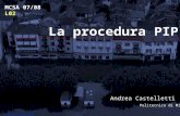 La procedura PIP Andrea Castelletti Politecnico di Milano MCSA 07/08 L02 Locarno – piena 2000.