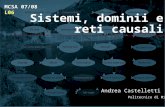 Sistemi, dominii e reti causali Andrea Castelletti Politecnico di Milano MCSA 07/08 L06.