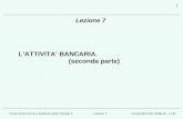 Corso di Economia e Gestione delle Imprese IIUniversità Carlo Cattaneo - LIUCLezione 7 1 LATTIVITA BANCARIA. (seconda parte)