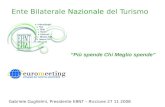 Ente Bilaterale Nazionale del Turismo Più spende Chi Meglio spende Gabriele Guglielmi, Presidente EBNT – Riccione 27 11 2008.