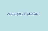 ASSE dei LINGUAGGI. Lasse dei linguaggi ha come finalità far acquisire allo studente: La padronanza della lingua italiana nella comprensione e produzione.