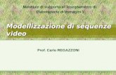 Modellizzazione di sequenze video Materiale di supporto allinsegnamento di Elaborazione di Immagini 1 Prof. Carlo REGAZZONI.