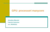 GPU: processori manycore Annalisa Massini Calcolo Intensivo a.a. 2010/2011.