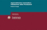 Apprendimento Automatico: Valutazione delle Prestazioni Roberto Navigli 1 Apprendimento Automatico: Valutazione delle Prestazioni.