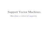 Support Vector Machines Macchine a vettori di supporto.