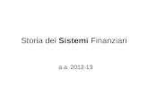 Storia dei Sistemi Finanziari a.a. 2012-13. TESTI & materiali - P. Krugman, M. Obstfeld, Economia Internazionale; Milano, Hoepli, 2007; vol. 2° Economia.