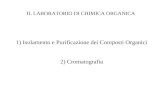 IL LABORATORIO DI CHIMICA ORGANICA 1) Isolamento e Purificazione dei Composti Organici 2) Cromatografia.