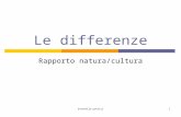 Antonella patrizi1 Le differenze Rapporto natura/cultura.