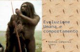 Evoluzione Umana e comportamento Andrea Camperio Ciani.