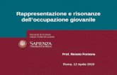 Rappresentazione e risonanze delloccupazione giovanile Prof. Renato Fontana Roma, 12 Aprile 2010.