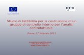 Studio di fattibilità per la costruzione di un gruppo di controllo interno per lanalisi controfattuale Roma, 27 febbraio 2013 Gruppo Nazionale Placement.
