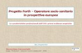 Progetto Forth – Operatore socio-sanitario in prospettiva europea Massimiliano Franceschetti Gruppo Professioni – Struttura Lavoro e professioni – ISFOL.
