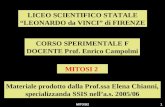 MITOSI21 LICEO SCIENTIFICO STATALE LEONARDO da VINCI di FIRENZE CORSO SPERIMENTALE F DOCENTE Prof. Enrico Campolmi MITOSI 2 Materiale prodotto dalla Prof.ssa.