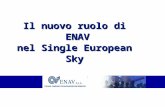 Il nuovo ruolo di ENAV nel Single European Sky. Introduzione Introduzione SES II e larmonizzazione della normativa europea di settore Il pacchetto legislativo.