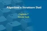Capitolo 7 Tavole hash Algoritmi e Strutture Dati.
