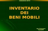 INVENTARIO DEI BENI MOBILI Ing. Francesca Iannarilli Consorzio Metis CONSORZIO METIS.