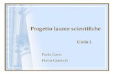 Progetto lauree scientifiche Unità 2 Paola Gario Flavia Giannoli.