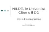 NILDE, le Università Ciber e il DD prove di cooperazione Seminario Ciber Pescara, 22-23 maggio 2007.