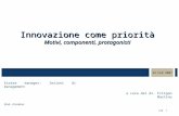 03-23-05 23 Feb 2007 pag 1 Innovazione come priorità Motivi, componenti, protagonisti Essere manager: lezioni di management a cura del dr. Filippo Martino.