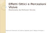 Effetti Ottici e Percezioni Visive Realizzata da Pellizzer Nicola Tesina di Elementi di Grafica Digitale (prof. Matjaz Hmeljak )