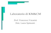 Laboratorio di KM&CM Prof. Francesco Varanini Dott. Laura Spinsanti.