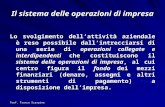 Prof. Franco Scarpino Il sistema delle operazioni di impresa Lo svolgimento dellattività aziendale è reso possibile dallintrecciarsi di una serie di operazioni.