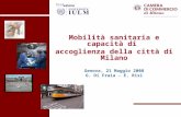 Mobilità sanitaria e capacità di accoglienza della città di Milano Genova, 21 Maggio 2008 G. Di Fraia - E. Risi.