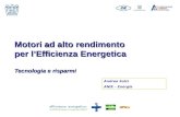 Andrea Solzi ANIE – Energia Motori ad alto rendimento per lEfficienza Energetica Tecnologia e risparmi.